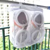 Sacs à linge chaussures paresseuses lavage pratique sac en maille aération outil sec blanc organisateur de protection sous-vêtements