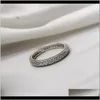 드롭 배달 2021 Eternity Promise Ring 925 Sier Micro Pave 5A Zircon CZ 약혼 웨딩 밴드 rings women jewelry 4lynh8005331