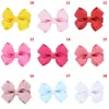 20 colores bebé nylon bowknot horquillas chicas grandes 4.5 pulgadas arcos de pelo barrettes envueltos niños bebés niños pequeños hairbands