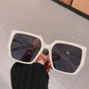 Sunglasses 2021 Fashion Metal Chain Square Women Designer Vintage Big Frame Sun Glasses Female Show Shades Feminino6173966