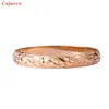 Mode Mellanöstern Rose Färg Bangles För Kvinnor Öppna Koppar Armband Arab guld Bröllop Lyx Smycken Q0719