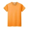 New round neck solid color T-shirt summer cotton bottoming shirt short-sleeved mens and womens half-sleeved TEW