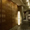 Lampada da pavimento in bambù giapponese Tatami Lampada da sala da tè Zen cinese Luci da camera da letto soggiorno nordico Studio Lampade da pesca verticali