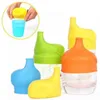 Silicone Sippy lid Nipple lids Elephant Shape Suction Cup Cover Kid Suck Bottle Trainingcup WLL447