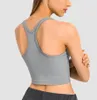 Yoga to Be débardeur avec soutien-gorge rembourré lu-81 Y dos sport Camis course Fitness vêtements de sport femmes sous-vêtements culture Shirt243S