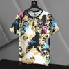 2021 Lüks Rahat T-shirt Yeni Erkek Giyim Tasarımcısı Kısa Kollu Pamuk Yüksek Kalite Toptan Siyah ve Beyaz Boyutu