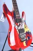 20. Yıldönümü Joe Satriani Sörf Alien Kırmızı Elec Gitar JS20s ​​İmzalı Kakma Floyd Rose Tremolo Kilitleme Nut3908028