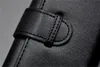 Роскошный черный кожаный карандашный чехол высокого качества двойной держатель ручки канцтовары офисные школьные принадлежности ручки сумка в качестве подарка
