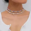 SJLO-13 2022 Retro Elegant zoete zoetwaterparels Transparante kleine daisy choker ketting voor vrouwen zomerjuwelen chokers