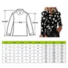 Vrouwen blouses ruche witte shirts lange mouwen effen O-hals kantoor dames werkkleding herfst top blouse 2022 dames