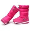 -30 degree winter girls boots Waterproof girl kids Snow Boots warm Children shoes wellies boys 211227