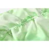 Mini abito verde tie-dye da donna Clubwear Bar Abiti sexy con cinturino per spaghetti Abiti da donna con coulisse e abiti slim 210515