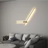 Nordic Minimalista Longa Lâmpada de Parede Moderna Tube Sconce Luz Indoor Sala de Estar Quarto Levados Lâmpadas de cabeceira Casa Decoração Iluminação Luminárias