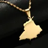 Pendant Necklaces Stainless Steel India Punjab State Map Neckalces For Women Unisex Ethnic Jewelry8065949