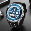 Men Fashion Dual Display Outdoor Sports Watch GOLDENHOUR Top Brand Man Quartz WristWatch Casual Silicon Belts Male Clock Relogio 210517