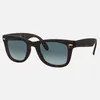 Klappbare Herren-Sonnenbrille, Vintage-Mode-Sonnenbrille, Damen-Design-Brille, UV400-Schutzbrille, Radfahren, modische Brille für Damen mit Lederetui