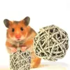 Small Animal Supplies 6 Cm Natural Straw Ball Pet Chewing Toy Hamster Teeth Cleaner Cleaning