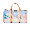 Duffel Bags Summer Trave Bag Transparent Laser Pvc Duffle Luggage For Women 2021 Big Tote Handbag Waterproof Gym Weekend Sac A Mai6272940