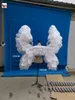 High quality Ostrich feather handicrafts white Angel Wings Birthday Wedding Room Party Decoration shooting props