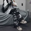 Aolamegs anime sweatpants m￤n byxor kvinnliga japanska koreanska gotiska retro hiphop streetwear casual wide ben jogging byxor man 0309