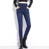 Stor elastisk hög midja skinny penna jeans klassiker plus storlek 40 solida mamma slim denim byxor casual leggings byxor kvinnlig 210629