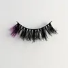 Groothandel nep wimpers kleurrijke faux nertsen wimpers kleuren valse wimper pluizig zachte cilias Vendor Lash extension make-up