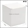 Wrap Event Feestelijke feestbenodigdheden Home Garden7.5x7.5x7.5cm 10 stks Wit kartonnen Postboard opslagkarton voor GIF's Crafting Packaging Mai