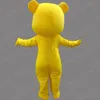 Costume de mascotte d'ours jaune d'Halloween de haute qualité personnaliser dessin animé en peluche animal thème Anime personnage taille adulte déguisement de carnaval de noël