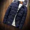 Höst Winter Mens Cotton Padded Jackets Mäns Fashion Casual Outdoor Warm Coat Male Outwear Tink Down Coats 211028