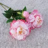 UN fiore finto Peonia primaverile a stelo lungo 26 "Lunghezza Simulazione Peonia fenice per fiori artificiali decorativi per la casa di nozze