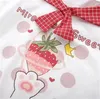 bambini Gilrs T-shirt Studenti manica corta Frutta adorabile Tops Tees materiale confortevole meshable 804 V2