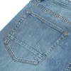 Printemps coupe ajustée jean fuselé hommes décontracté basique classique pantalon haute qualité marque vêtements SK130283 210723