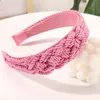 Vrouwen meisjes touw gevlochten haarband snoep kleur hoofdband volwassen haaraccessoires