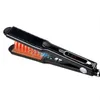 45W 2in1 Hair Curler Curling Straightener Iron Strumento per parrucchieri stile a infrarossi - Nero