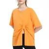 Haut de sport femmes lâche course Yoga tenues Blouse coton T-shirt à manches courtes vêtements de Fitness loisirs chemise à séchage rapide