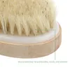 2021 Badborstel Droge huid Body Soft Natural Bortle Spa zonder handvat Houten bad Douche Spa Exfoliating Body Borstels