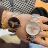 여자를위한 패션 브랜드 시계 여자 크리스탈 스타일 스틸 밴드 석영 손목 시계 L42