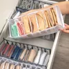 3pcs/lot Bra Storage Boxes Underwear Clothes Organizer Drawer Nylon Divider Closet Folding Ties Socks Shorts Organizers 5 colros to choose