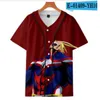 3D Baseball Jersey Degli Uomini 2021 di Modo di Stampa Uomo T-Shirt Manica Corta T-Shirt Casual Base palla Camicia Hip Hop Magliette E Camicette Tee 074