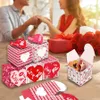 Fournitures de fête saint valentin câlin amour embrasse moi rose boîte-cadeau de biscuits trois dimensions carton couple cadeaux RRD12692