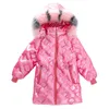 Manteau de coton brillant pour enfants épaissi brillant vêtements chauds veste d'hiver filles parkas à capuche épais vers le bas rembourré combinaison de neige TZ701 H0909