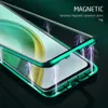 360 ° Magnetiska flipfodral för Xiaomi Mi 10T Pro 5G Double Side Tempered Glass Phall Cover Xiomi Mi10T 10TPRO 10 T Skydd Coque5139623