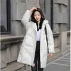 Piumino Cappotto invernale Donna Lungo caldo Parka Con cappuccio Capispalla allentato Cappotti coreani Per ragazze Giacca moda Donna Cappotto invernale 210819