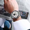 Currenブランドのメンズ腕時計高級ステンレススチールクォーツメンズウォッチスポーツクロノグラフ腕時計ビッグダイヤル時計レオリージョマスカリノ210517