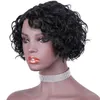 Peruca dianteira do laço do cabelo humano para mulheres negras t parte pixie corte curto encaracolado peruano virgem sem cola perucas de fechamento frontal pré arrancado 4312495