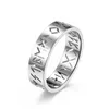 Brev Viking Hollow Rune Ring Band Finger Rostfritt stål Engagemang Bröllopsringar för män Kvinnor Hiphop Fashion Jewelry Will och Sandy