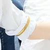 Soportes de manga ajustable de brazalete Pulseras de alambre de acero Anti slip garters de la camisa elástica del brazo de la elástica del traje del traje de las mangas 3077341