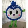 Halloween Blueberry Mascotte Kostuum Hoge Kwaliteit Cartoon Fruit Pluche Anime Thema Karakter Volwassen maat Kerst Carnaval Verjaardagsfeestje Fancy Outfit