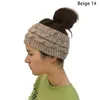 Winter Warm feminino Twist Twist Band Bandrail Bap vazio chapéu de lã de lã Gorro macio/tampas de crânio eger22