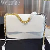 2021 Novo Produto Simple Moda Atmosfera Chain Flap Messenger Bolsa Com Full senso de Design Mulheres Fivela de Ouro Flap Bolsas De Couro Mochila